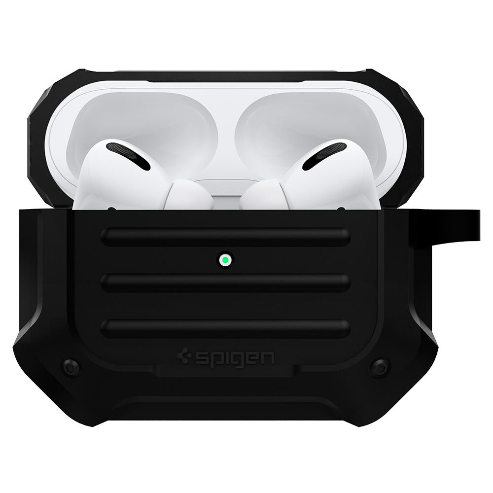 Tough Armor	Black	back design and a front view of the	AirPods Pro	device.