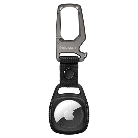 AMP01565 - AirTag Case Rugged Armor showing the case with carabiner