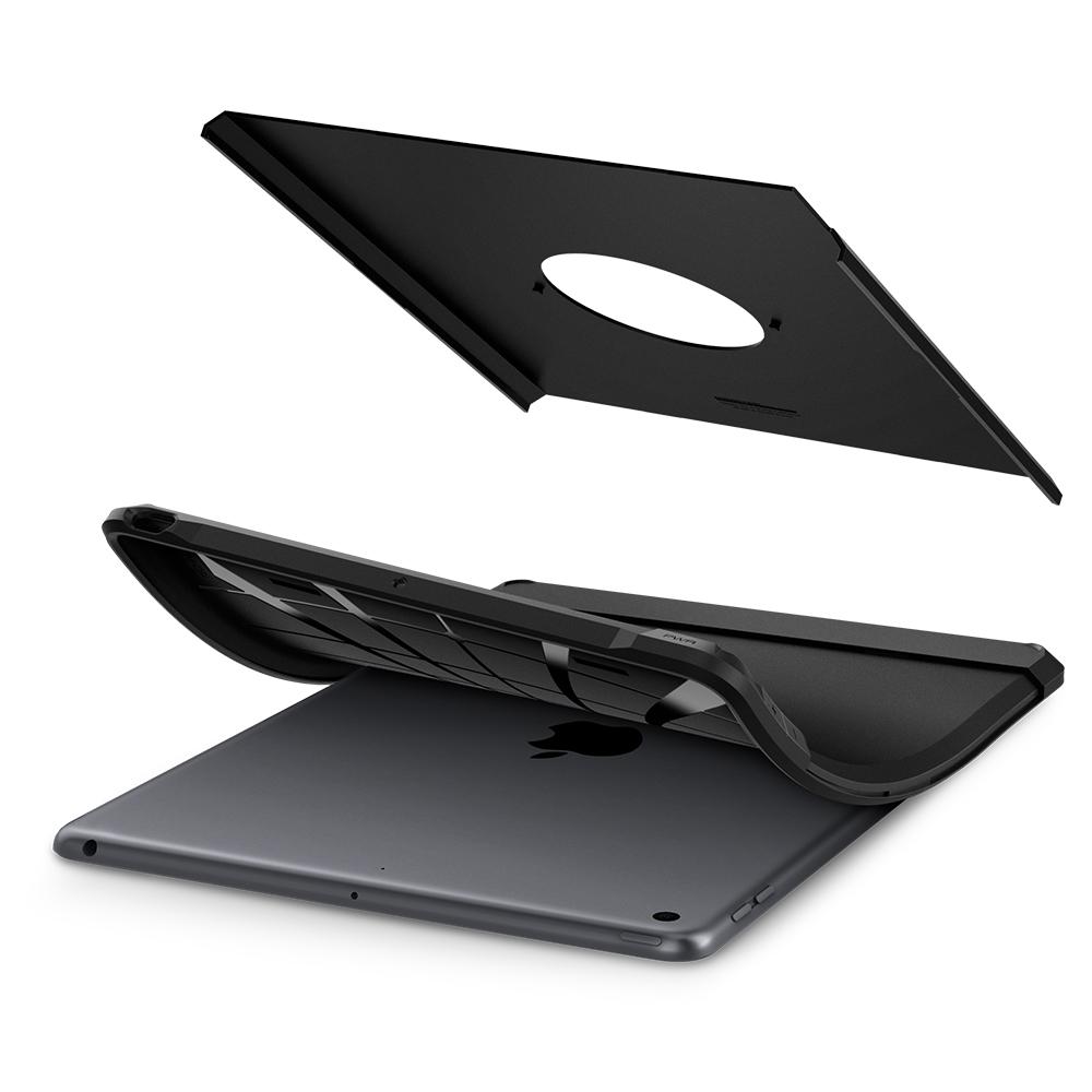 Tough Armor	Black	Case	separated showing the outer PC layer, the inner TPU layer, and the	iPad10.2
