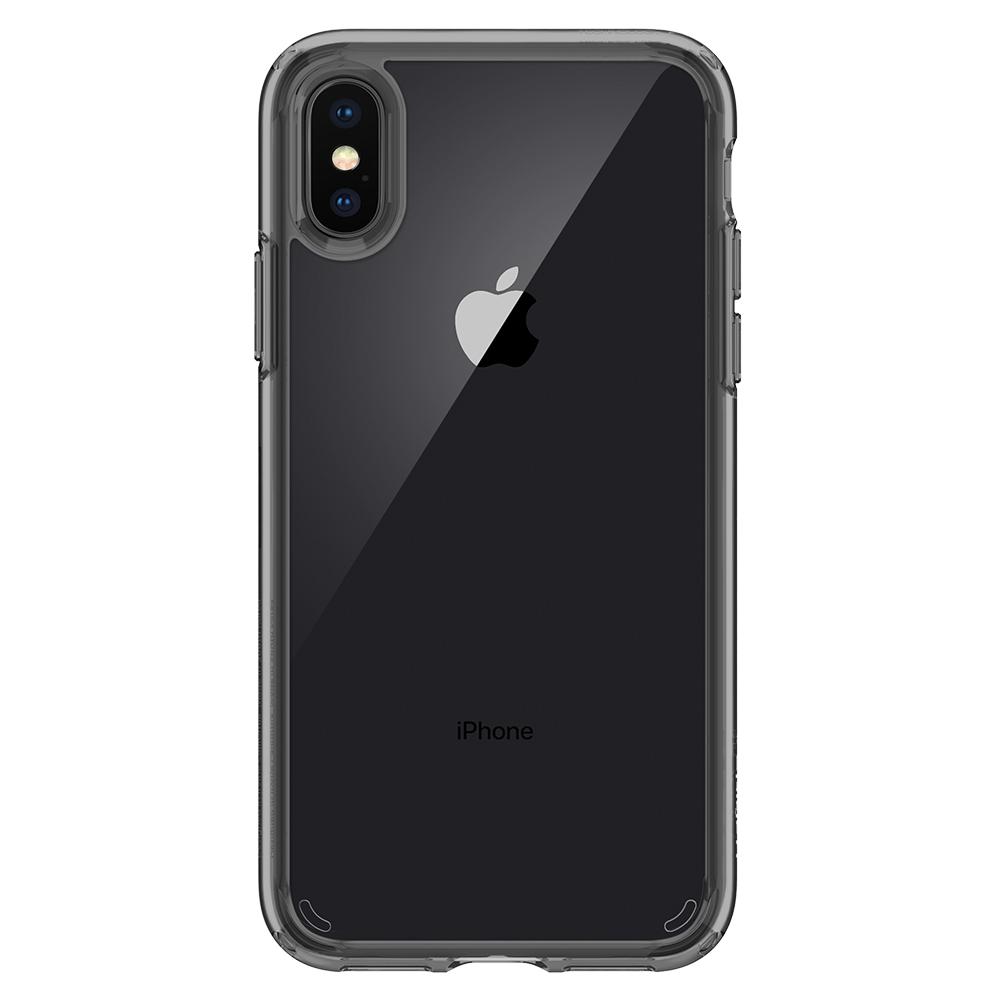 Ultra Hybrid	Space Crystal	Case	facing backwards showing the back design with the camera cutout on the	iPhone X	device.