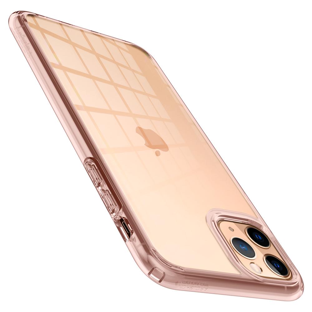 Ultra Hybrid	Case	RoseCrystal	showing the back design on the	iPhone 11 Pro	device.