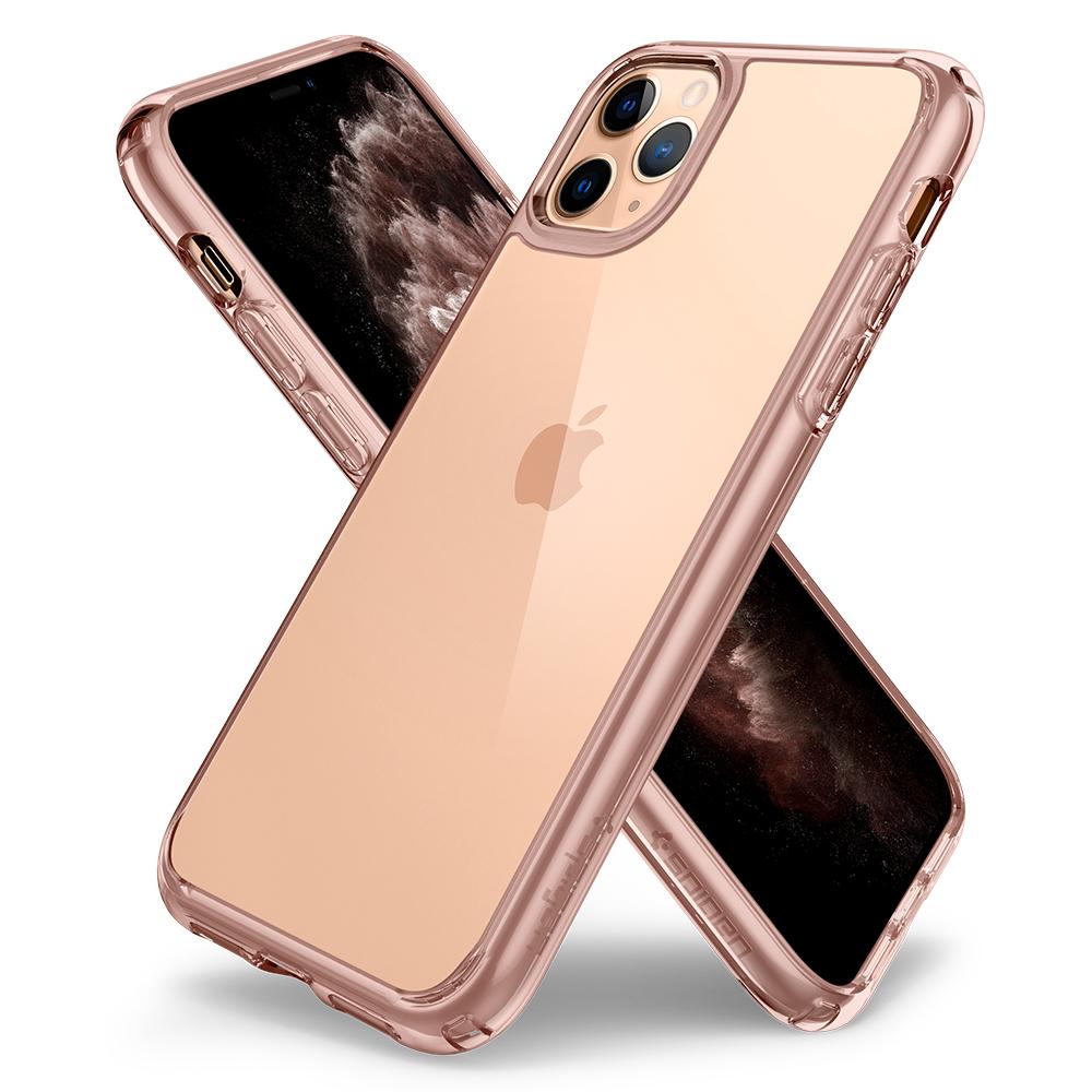Ultra Hybrid	Case	RoseCrystal	back design overlapping the front view of the	iPhone 11 Pro	device.
