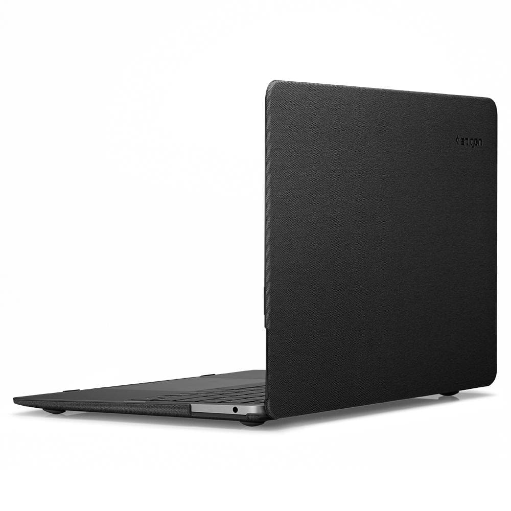 Thin Fit	Black	Case	showing the back design on the	MacBook Air 13