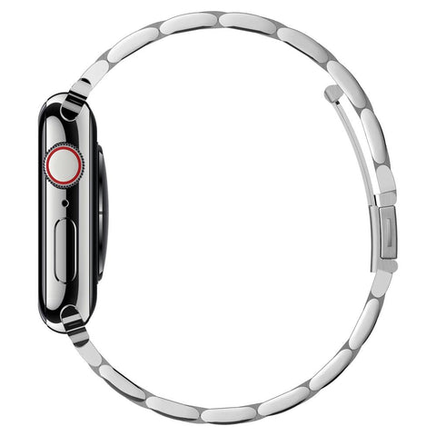 Apple Watch Band Modern Fit	Silver	side view showing the up and down volume buttons.