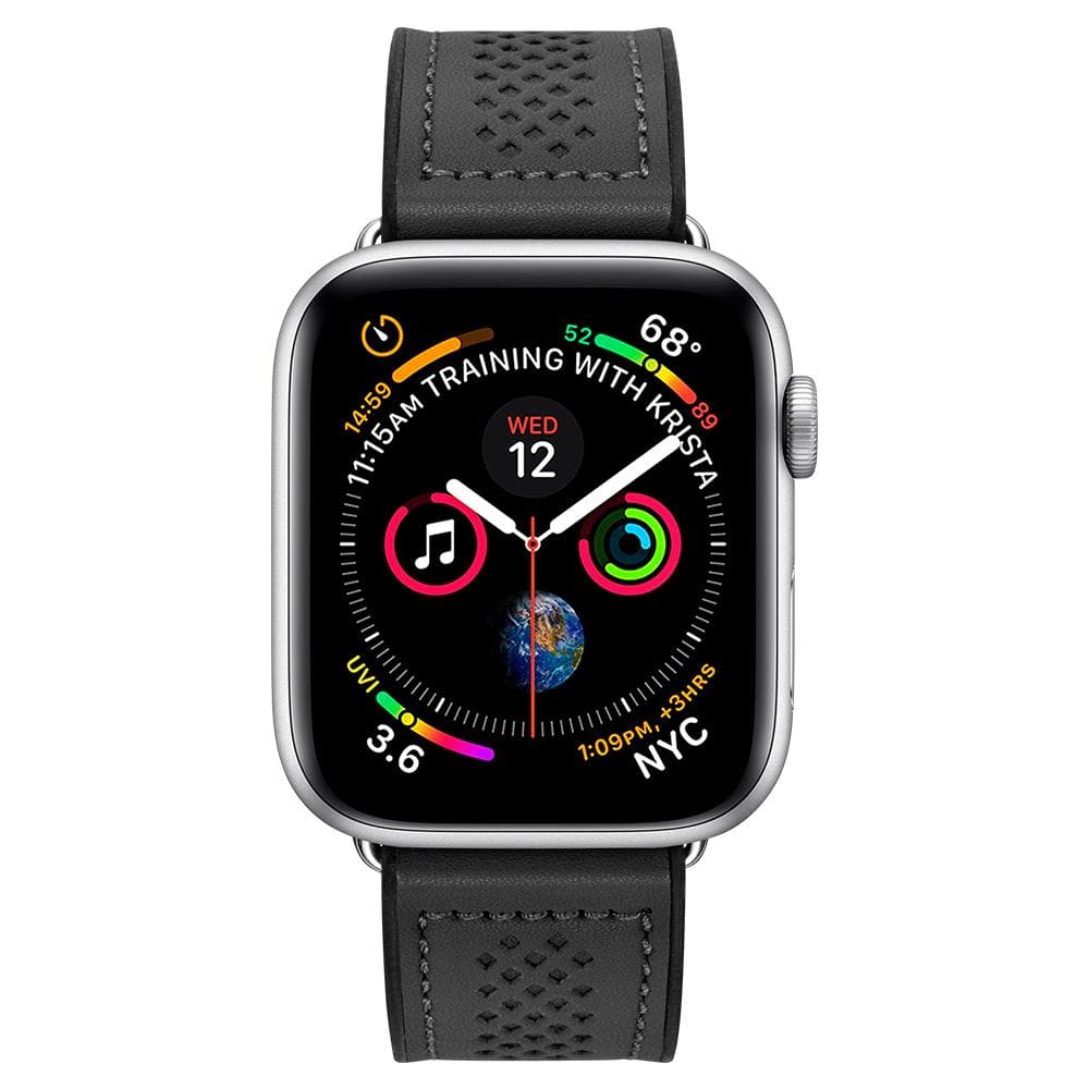 Apple Watch Band Retro Fit	Black	showing a front facing view of the edges around the	Apple Watch Series SE/6/5/4(40)/3/2(38)	device.
