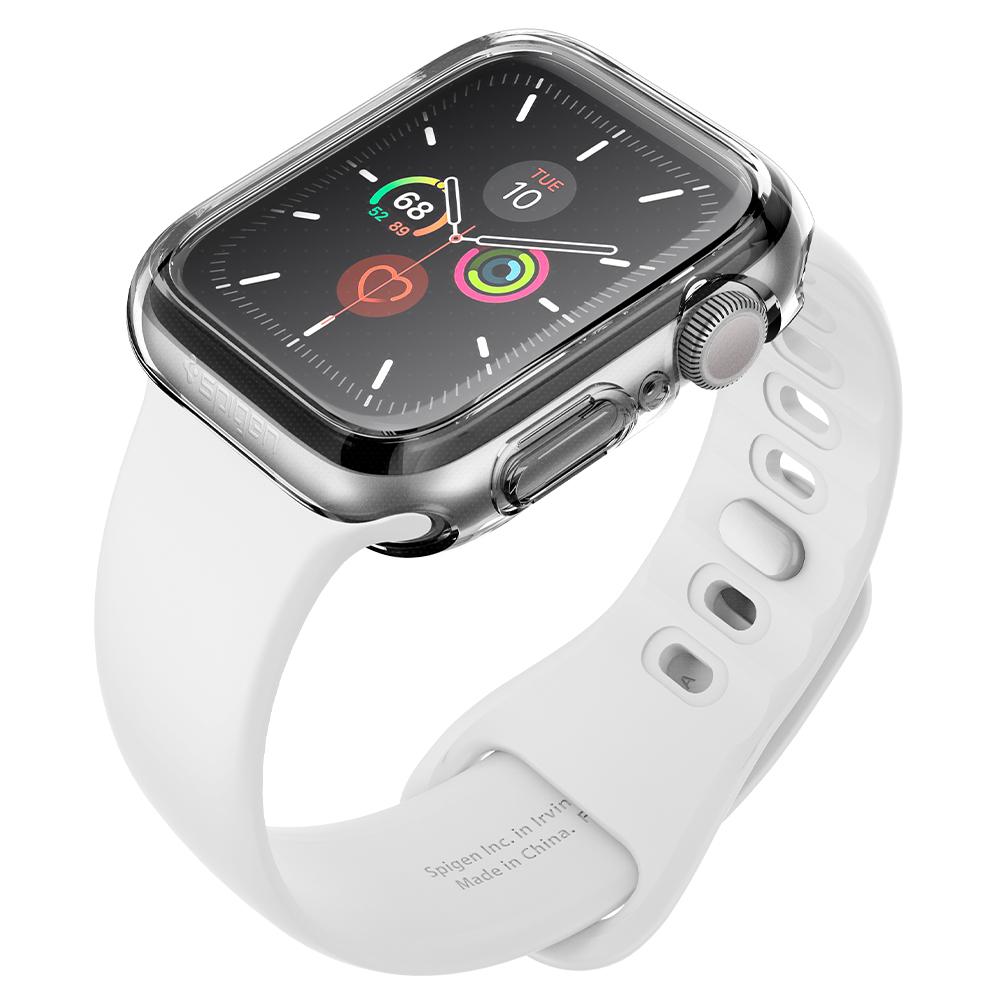 Ultra Hybrid	Crystal Clear	Case	showing a front facing view of the edges around the	Apple Watch Series 5/4 (40mm)	device.