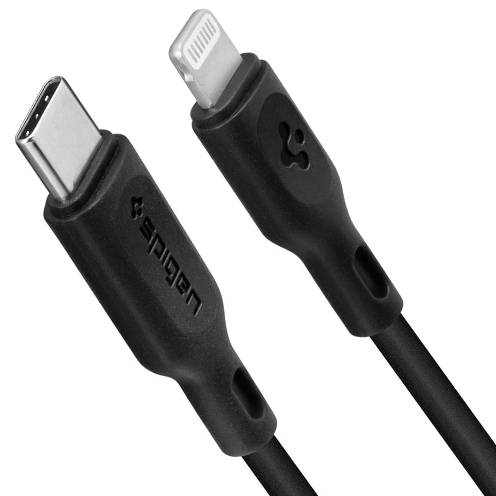 DuraSync USB-C to Lightning Cable showing the USB-C output and lightning output