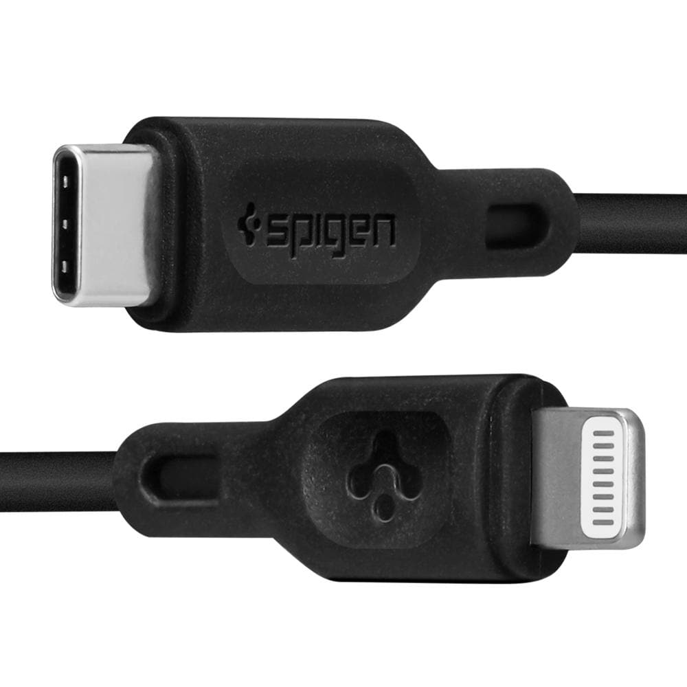 DuraSync USB-C to Lightning Cable showing the close up of USB-C and Lightning output
