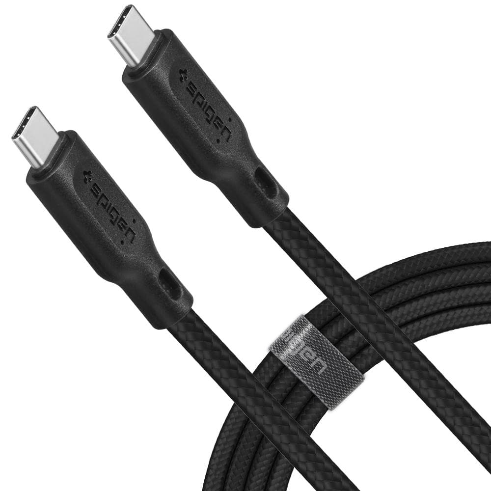DuraSync USB-C to USB-C 2.0 showing the cable outputs and the braided material