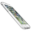 Liquid Crystal	Crystal Clear	Case	showing a front facing view of the edges around the	iPhone 7	device.