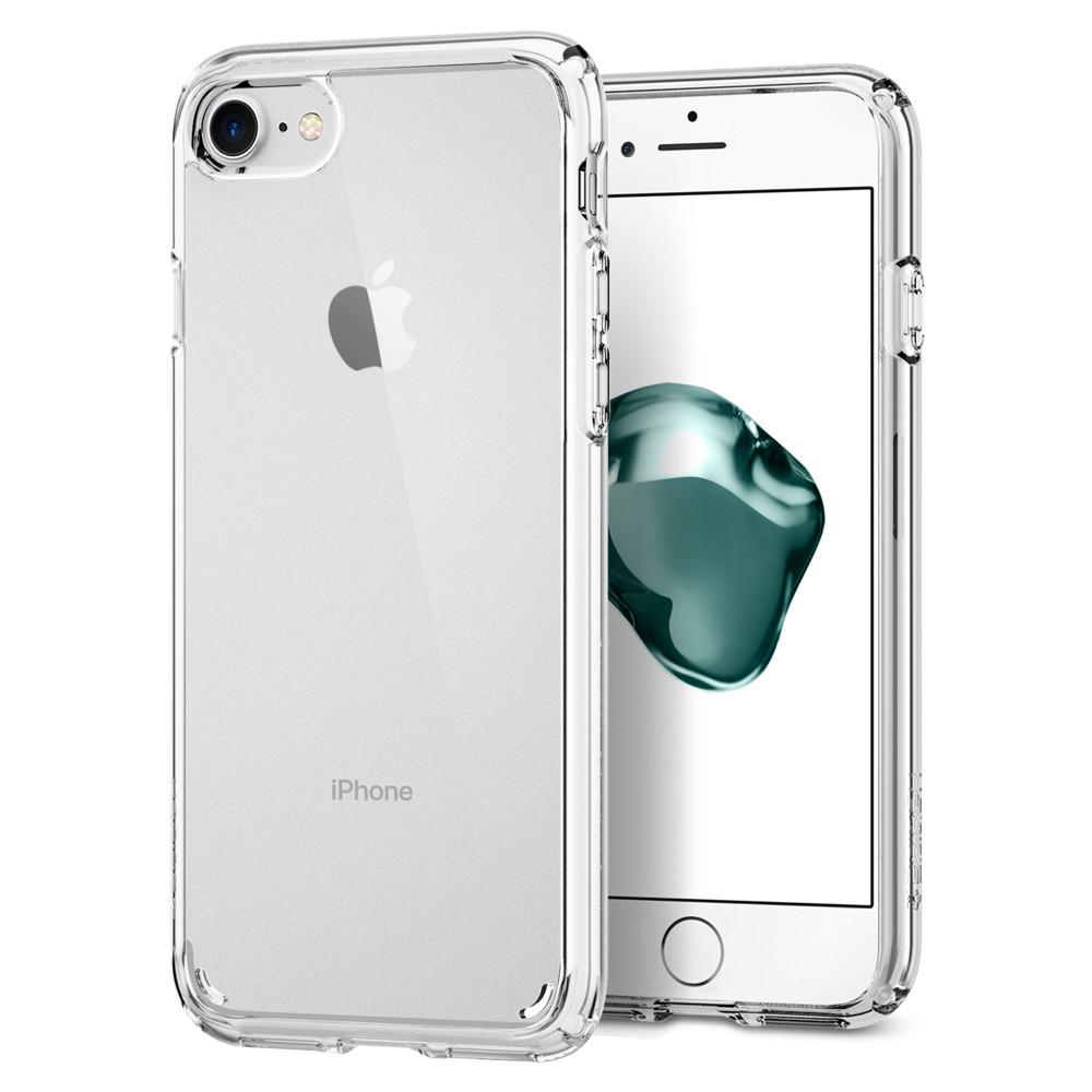 Ultra Hybrid 2	Crystal Clear Case	back design and a front view of the edge around the	iPhone 7	device.
