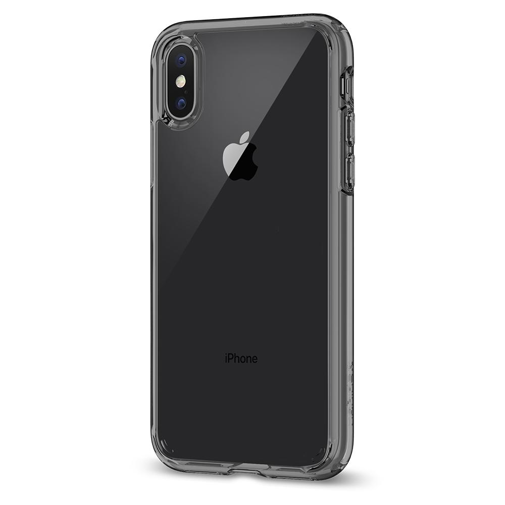 Ultra Hybrid	Space Crystal	Case	facing backwards showing the back design with the camera cutout on the	iPhone X	device.