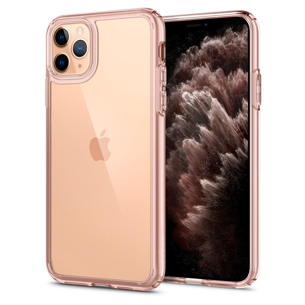 Ultra Hybrid	Case	RoseCrystal	back design and a front view of the edge around the	iPhone 11 Pro	device.
