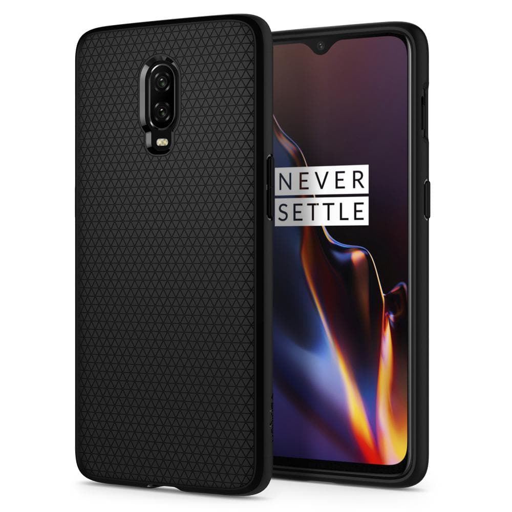 Liquid Air	Matte Black	Case	back design and a front view of the edge around the	OnePlus 6T	device.