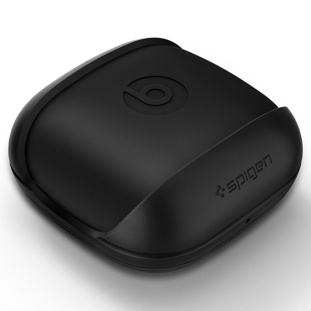 LiquidAir	Black	showing a front facing view of the edges around the	Power beats Pro	device.
