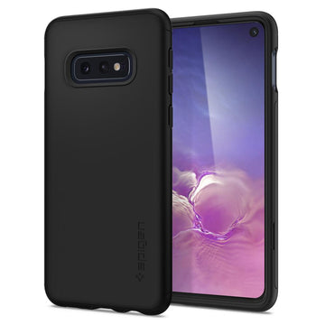 Thin Fit 360	Black	Case	back design and a front view of the edge around the	Galaxy S10e	device.