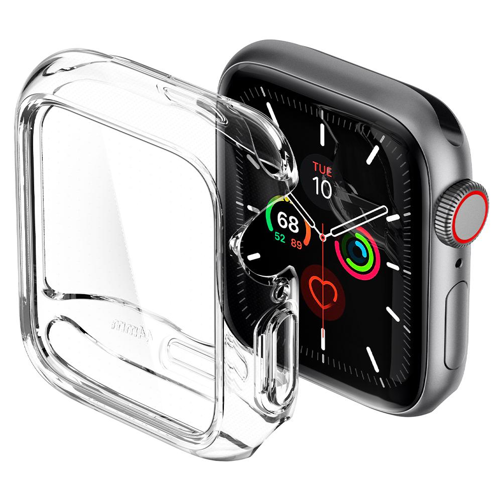 Ultra Hybrid	Crystal Clear	Case	attached and bending away from the	Apple Watch Series 5/4 (44mm)	device.